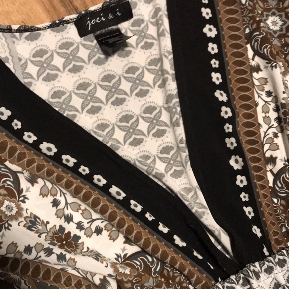 Joci and I brown paisley dress size small - Picture 3 of 11